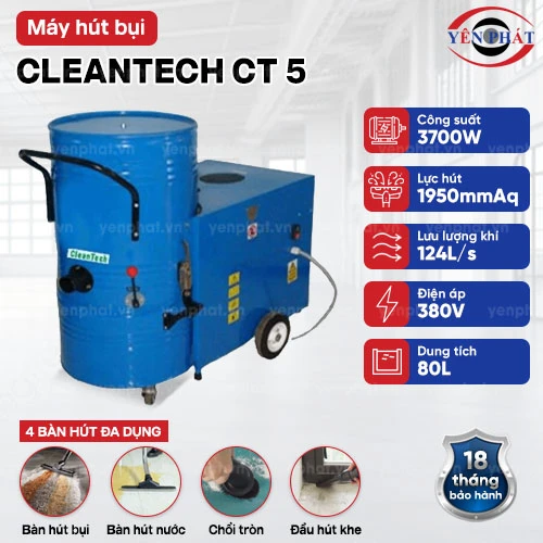 Máy hút bụi công nghiệp CleanTech CT 5 2