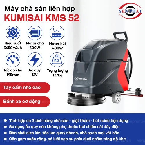 Máy chà sàn liên hợp Kumisai KMS 52 2