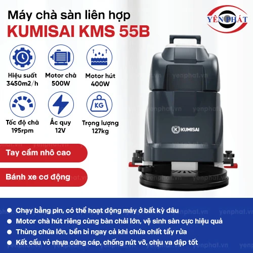 Máy chà sàn liên hợp Kumisai KMS 55B 2