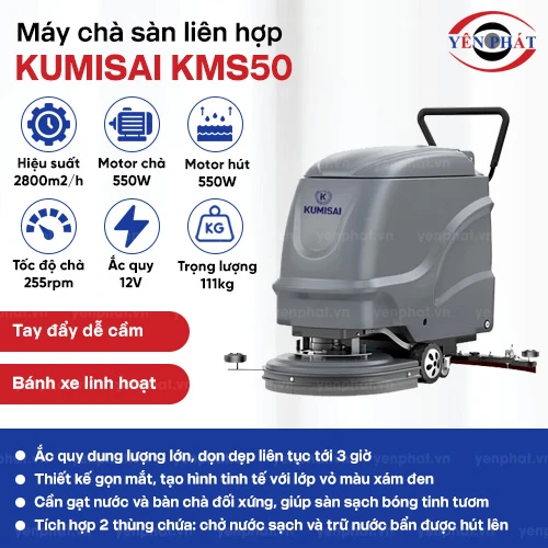 Máy chà sàn liên hợp Kumisai KMS50 2