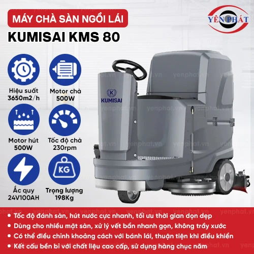 Máy chà sàn ngồi lái Kumisai KMS 80 2