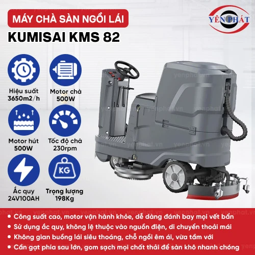Máy chà sàn ngồi lái Kumisai KMS 82 2