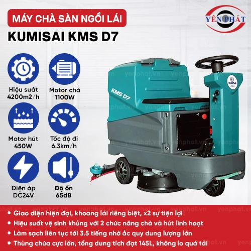 Máy chà sàn ngồi lái Kumisai KMS D7 2