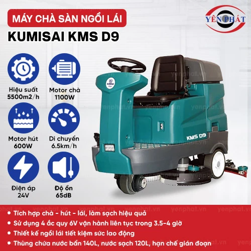 Máy chà sàn ngồi lái Kumisai KMS D9 2