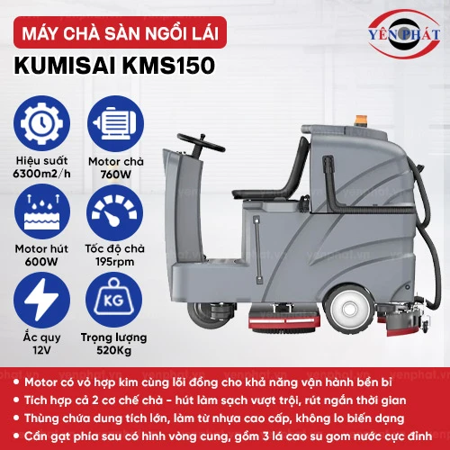 Máy chà sàn ngồi lái Kumisai KMS150 2
