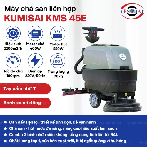 Máy chà sàn liên hợp dùng điện Kumisai KMS 45E 2