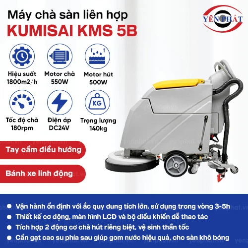Máy chà sàn công nghiệp liên hợp Kumisai KMS 5B 2