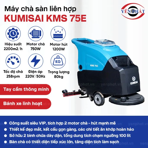 Máy chà sàn liên hợp dùng điện Kumisai KMS 75E 2