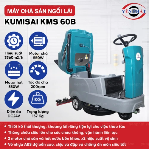 Máy chà sàn liên hợp ngồi lái Kumisai KMS 60B 2