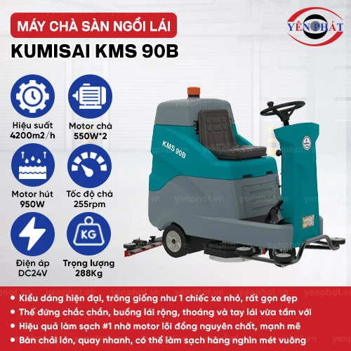 Máy chà sàn liên hợp ngồi lái Kumisai KMS 90B 2