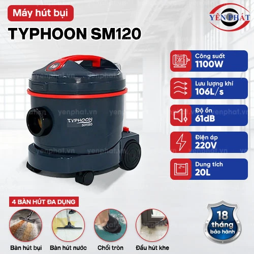 Máy hút bụi khô Typhoon SM120 2