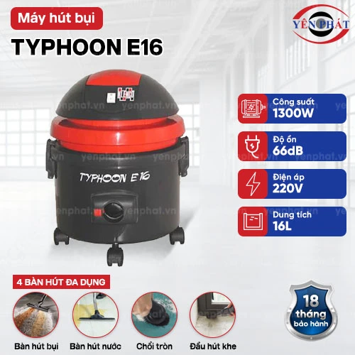 Máy hút bụi nước Typhoon E16 2