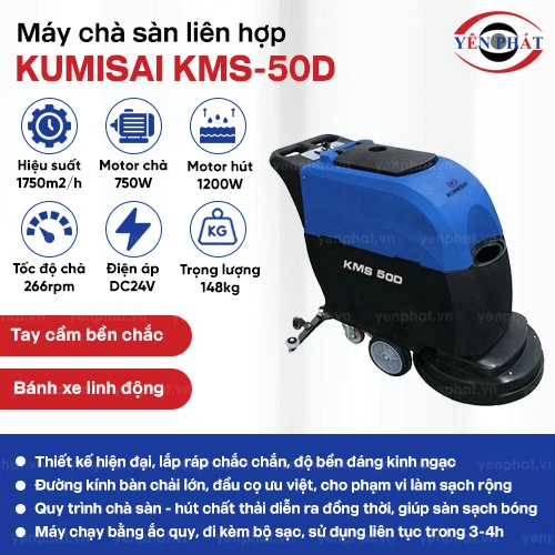 Máy chà sàn liên hợp Kumisai KMS-50D 2