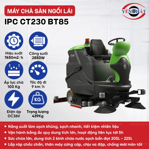 Máy chà sàn ngồi lái IPC CT230 BT85 2