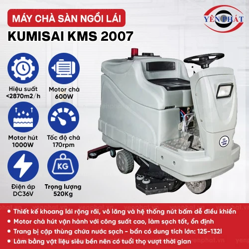 Máy chà sàn ngồi lái Kumisai KMS 2007 2