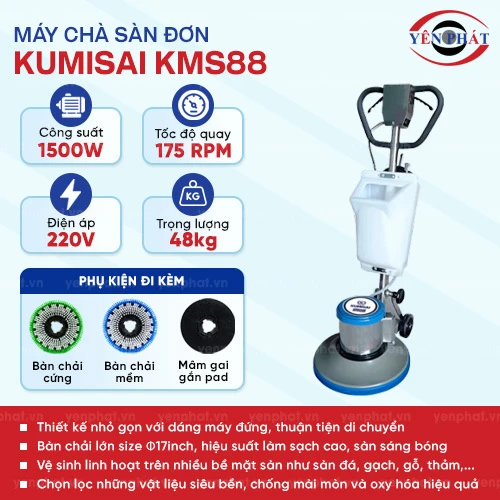 Máy chà sàn đơn Kumisai KMS88 2