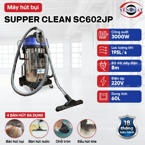 Máy hút bụi Supper Clean SC602JP 2