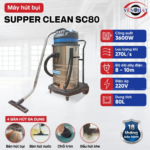 Máy hút bụi SUPPER CLEAN SC80 2
