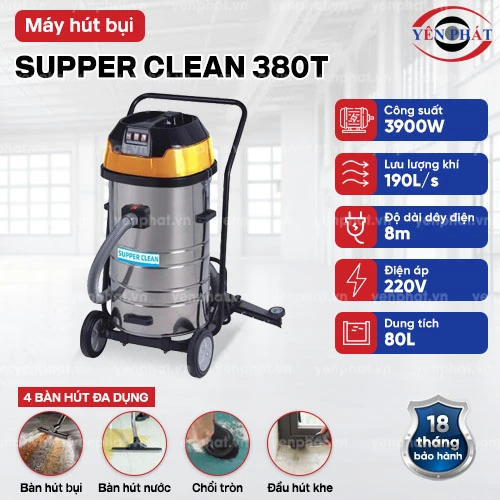 Máy hút bụi công nghiệp Supper Clean 380T 2