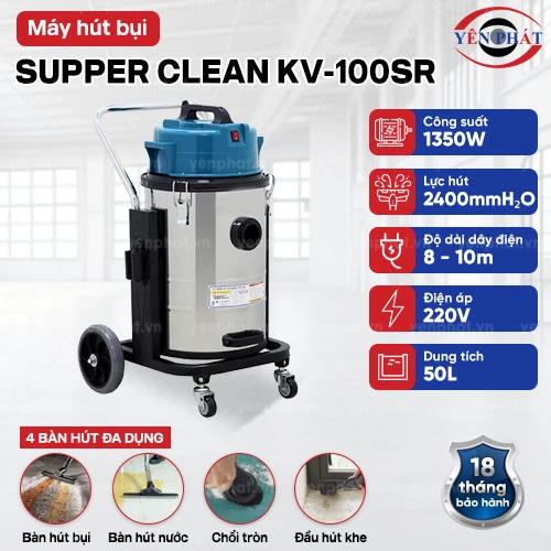 Máy hút bụi công nghiệp Supper Clean KV-100SR 2