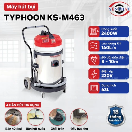 Máy hút bụi nước Typhoon KS-M463 2