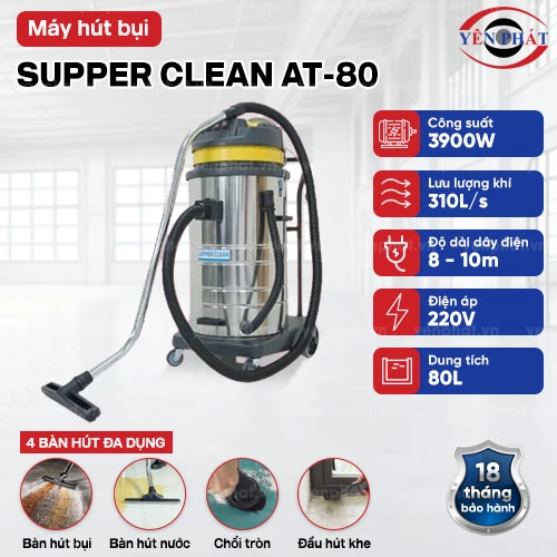 Máy hút bụi công nghiệp Supper Clean AT-80 2