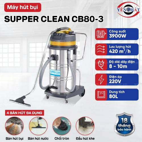 Máy hút bụi SUPPER CLEAN CB80-3 2