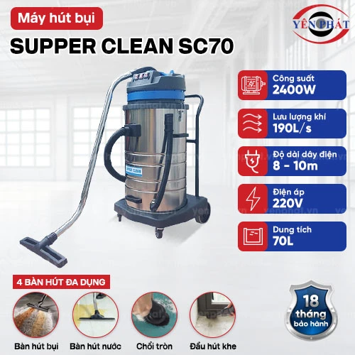 Máy hút bụi nhà xưởng Supper Clean SC70 2