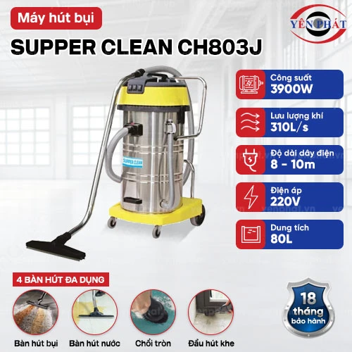 Máy hút bụi nước SUPPER CLEAN CH803J 2