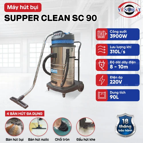 Máy hút bụi công suất lớn SUPPER CLEAN SC 90 2