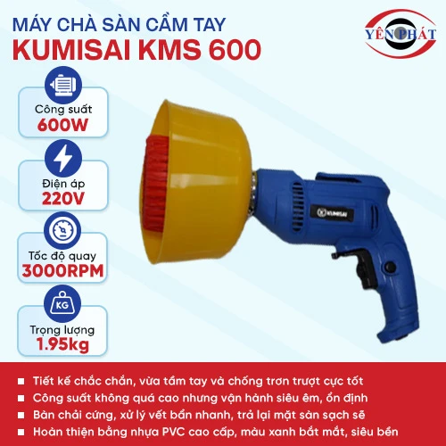 Máy chà sàn cầm tay Kumisai KMS 600 2