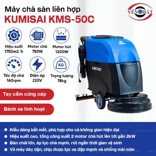Máy chà sàn liên hợp Kumisai KMS-50C 2