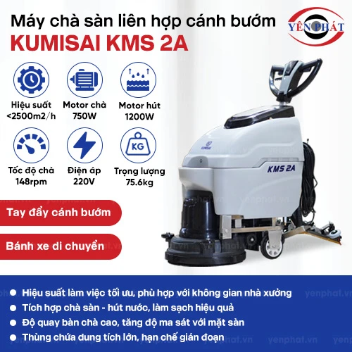 Máy chà sàn liên hợp cánh bướm Kumisai KMS2A 2