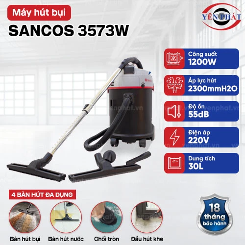 Máy hút bụi công nghiệp SANCOS 3573W 2