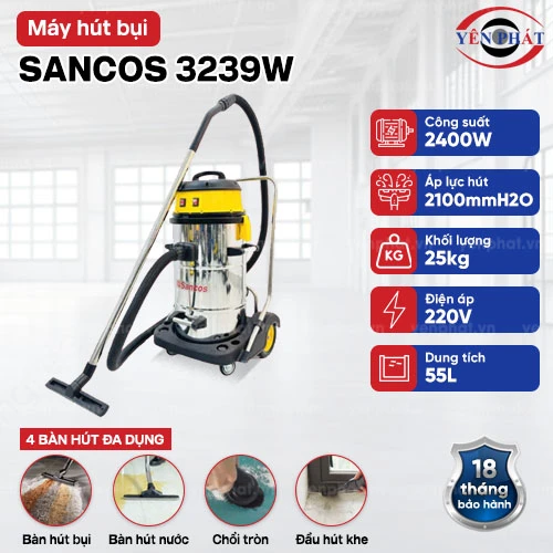 Máy hút bụi công nghiệp SANCOS 3239W 2