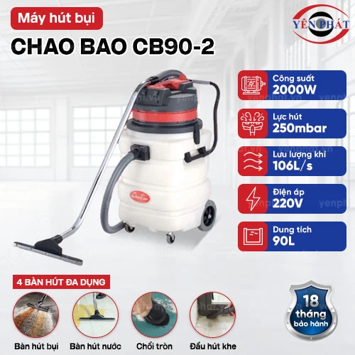 Máy hút bụi công nghiệp Chao Bao CB90-2 2