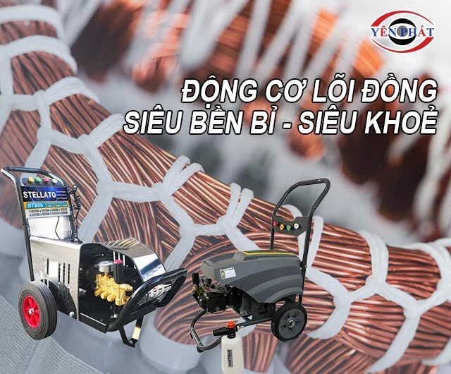 động cơ lõi đồng của máy rửa xe Stellato