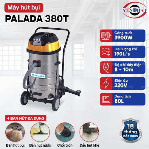 Máy hút bụi nước công nghiệp Palada 380T 2