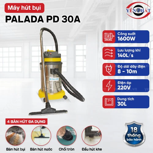 Máy hút bụi công nghiệp Palada PD 30A 2