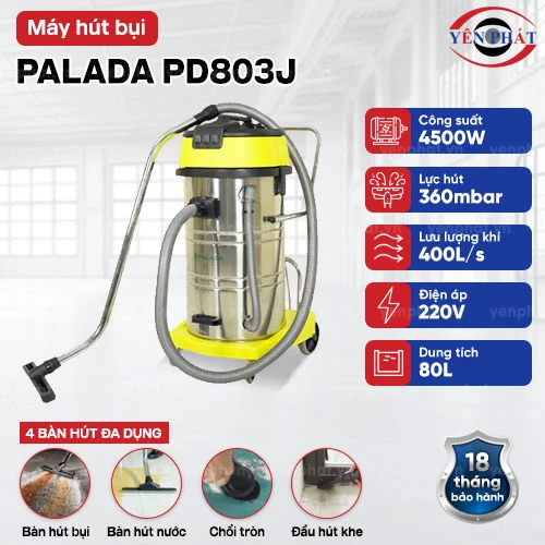 Máy hút bụi công suất lớn Palada PD803J 2