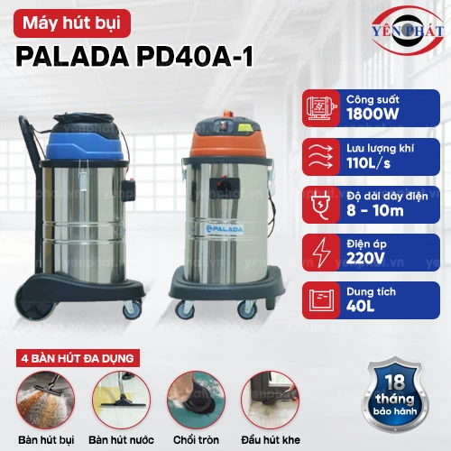 Máy hút bụi nhà xưởng Palada PD40A-1 2