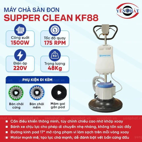 Máy đánh sàn đơn Supper Clean KF88 2