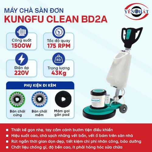 Máy chà sàn - thảm công nghiệp Kungfu Clean BD2A 2