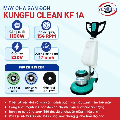 Máy chà sàn - thảm công nghiệp Kungfu Clean KF 1A 2