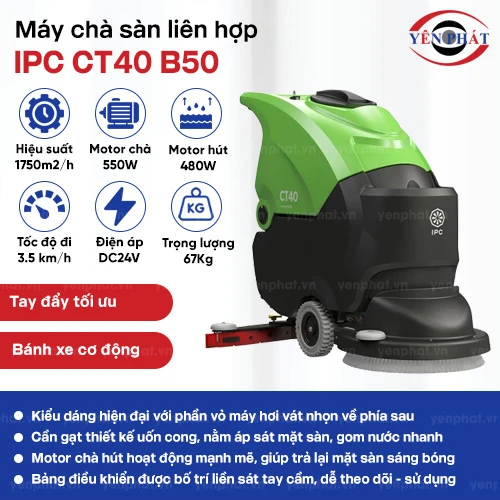 Máy chà sàn liên hợp IPC CT40 B50 2