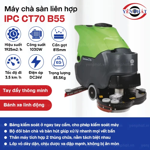 Máy chà sàn liên hợp IPC CT70 B55 2