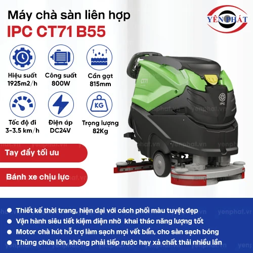 Máy chà sàn liên hợp IPC CT71 B55 2