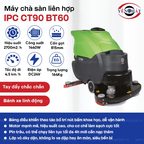 Máy chà sàn liên hợp IPC CT90 BT60 2