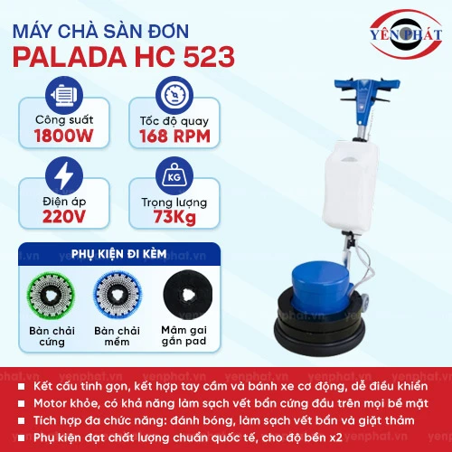 Máy chà sàn đơn Palada HC 523 2