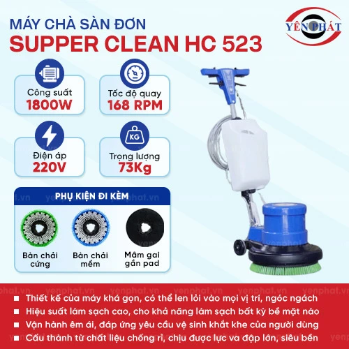 Máy chà sàn đơn Supper Clean HC 523 2